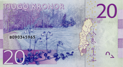 Швеция 20 крон 2014  фото из магазина евромонета.рф 1