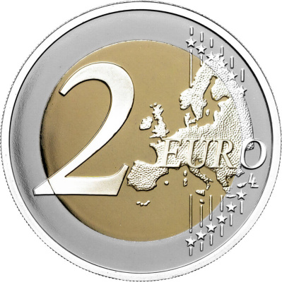 Памятные монеты 2 евро пруф Монако 2 евро 2024 500-летие Бургосского договора с Карлом V. Пруф ( Proof ) фото из магазина евромонета.рф 2