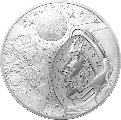 Коллекционная монета Европы Франция 10 евро 2025 Космическая одиссея с Тома Песке | Интернет-магазин евромонета.рф 