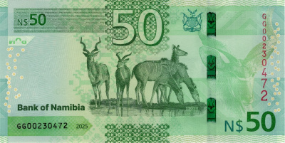 Намибия 50 долларов 2025  фото из магазина евромонета.рф 1