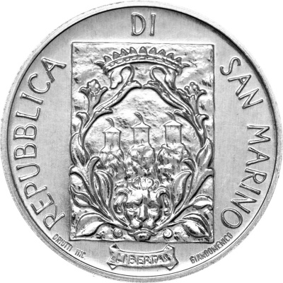 Сан Марино 5 лира 1988  фото из магазина евромонета.рф 1