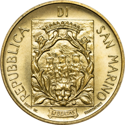 Сан Марино 20 лир 1988  фото из магазина евромонета.рф 1