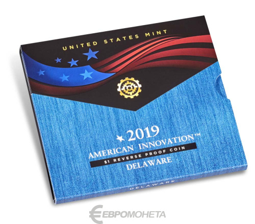 Американские инновации США 1 доллар 2019 Американские инновации. №1 Энни Джамп Кеннон. Дэлавер. S реверс пруф фото из магазина евромонета.рф