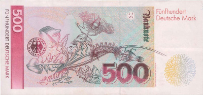 ФРГ 500 марок 1991  фото из магазина евромонета.рф 1