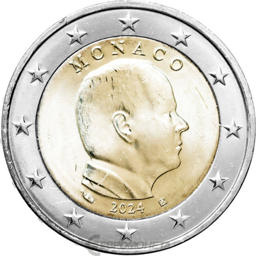 Монако 2 евро 2024 регулярная