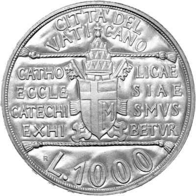 Ватикан 1000 лир 1993 Иоанн Павел II - XV  фото из магазина евромонета.рф 1