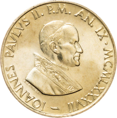 Ватикан 20 лир 1987  фото из магазина евромонета.рф 1