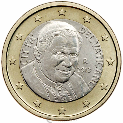 Ватикан 1 евро 2013