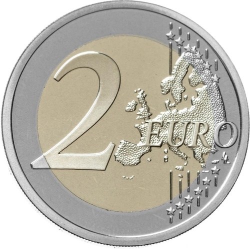 Юбилейная монета Словакия 2 евро 2026 Тренчин - Культурная столица Европы 2026. Пруф ( Proof ) 