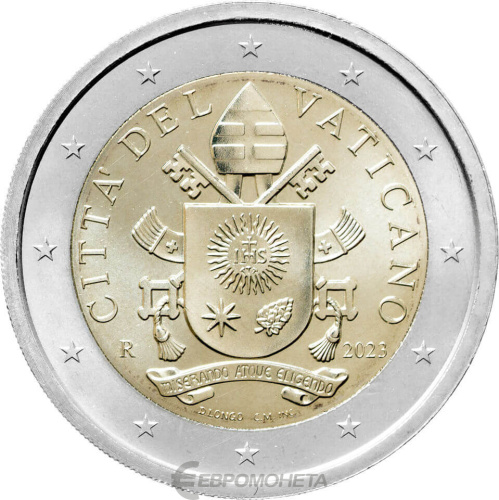 Ватикан 2 евро 2023 регулярная