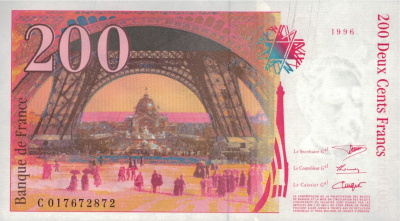 Франция 200 франков 1996 XF  фото из магазина евромонета.рф 1