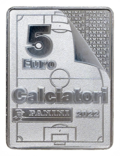 Коллекционная монета Европы Италия 5 евро 2022 Panini, красная | Интернет-магазин евромонета.рф 