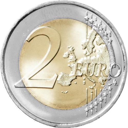 Монако 2 евро 2025 регулярная