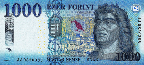 Банкноты Венгрии Венгрия 1000 форинтов 2021 фото из магазина евромонета.рф