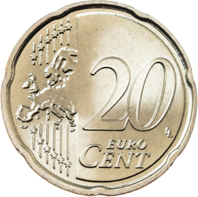 20 евроцентов Сан Марино 20 евроцентов ( центов ) 2026 фото из магазина евромонета.рф 1