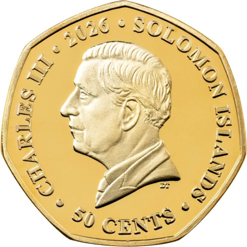 Соломоновы острова набор монет 50 центов 2026 Кролик Питер - весенние сказки