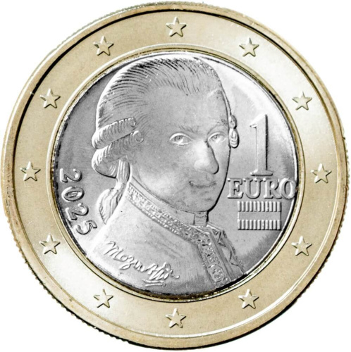 Австрия 1 евро 2025