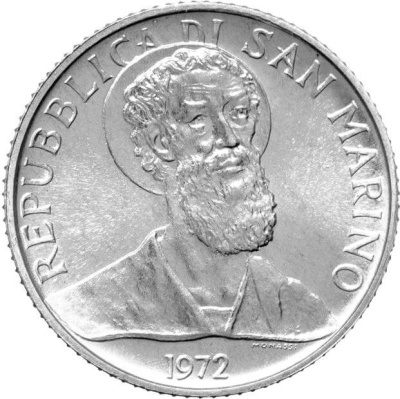 Сан Марино 2 лира 1972  фото из магазина евромонета.рф 1