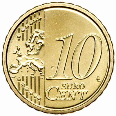 10 евроцентов Ватикан 10 евроцентов ( центов ) 2020 фото из магазина евромонета.рф 1