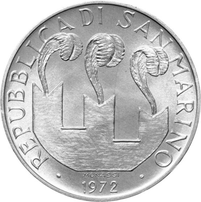 Сан Марино 10 лир 1972  фото из магазина евромонета.рф 1