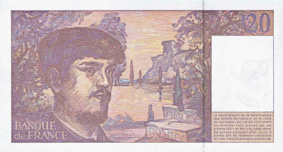 Франция 20 франков 1997  фото из магазина евромонета.рф 1