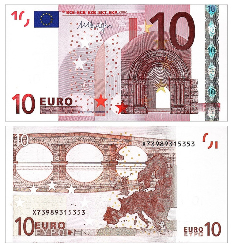 Евросоюз 10 евро 2002 Германия