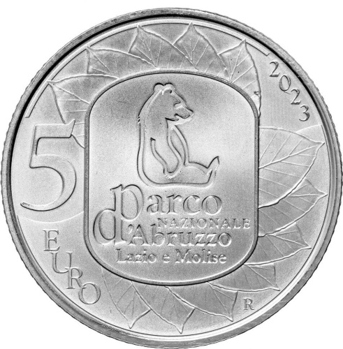Коллекционная монета Европы Италия 5 евро 2023 100 лет Национальному парку Абруццо, Лацио и Молизе | Интернет-магазин евромонета.рф 