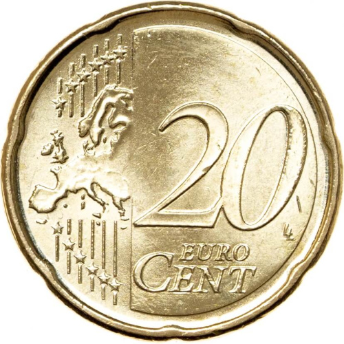 Хорватия 20 евроцентов ( центов ) 2023