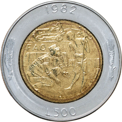 Сан Марино 500 лир 1982  фото из магазина евромонета.рф 1