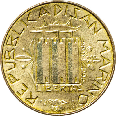 Сан Марино 20 лир 1985  фото из магазина евромонета.рф 1