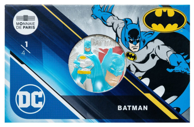 Коллекционная монета Франция 50 евро 2025 DC Comics - Бэтмен фото из магазина евромонета.рф 1
