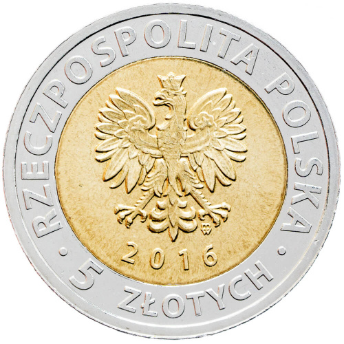 Монеты Польши Польша 2016 5 злотых Штеттинский замок фото из магазина евромонета.рф