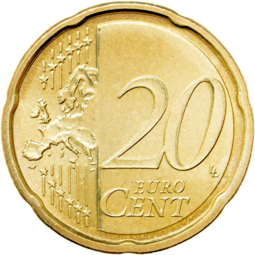 Ватикан 20 евроцентов ( центов ) 2021