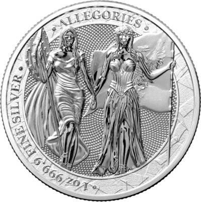 Germania Mint 2019 5 марок Аллегории: Германия и Колумбия  фото из магазина евромонета.рф 2