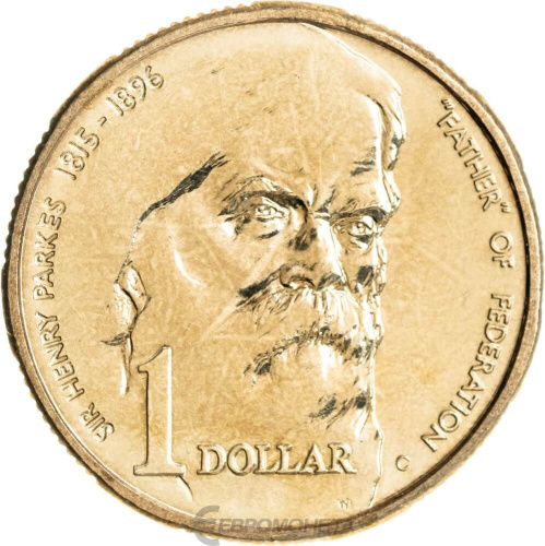 Австралия 1 доллар 1996 100 лет со дня смерти сэра Генри Паркса