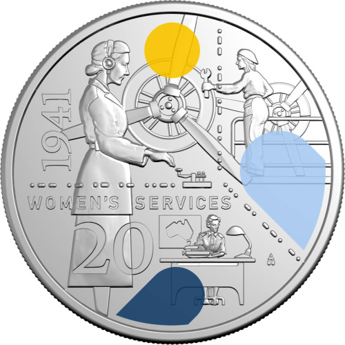 Австралия набор монет 20 центов 2026 Австралия во время Второй мировой войны