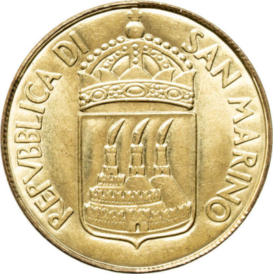 Сан Марино 20 лир 1973  фото из магазина евромонета.рф 1