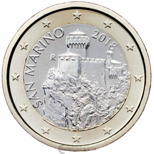 Сан Марино 1 евро 2018