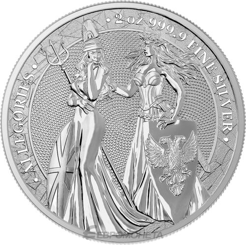 Germania Mint Germania Mint 2019 10 марок Аллегории: Германия и Британия фото из магазина евромонета.рф