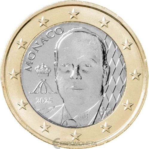 Монако 1 евро 2025