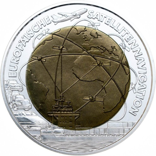 Коллекционная монета Европы Австрия 25 евро 2006 Спутниковая навигация (без коробки) | Интернет-магазин евромонета.рф 