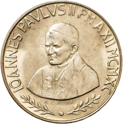 Ватикан 20 лир 1990  фото из магазина евромонета.рф 1