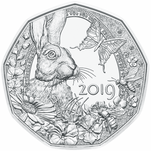 Коллекционная монета Европы Австрия 5 евро 2019 Весеннее пробуждение. Серебро | Интернет-магазин евромонета.рф 