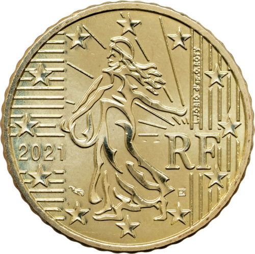 Франция 50 евроцентов ( центов ) 2021