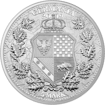 Germania Mint 2019 5 марок Аллегории: Германия и Британия  фото из магазина евромонета.рф 1