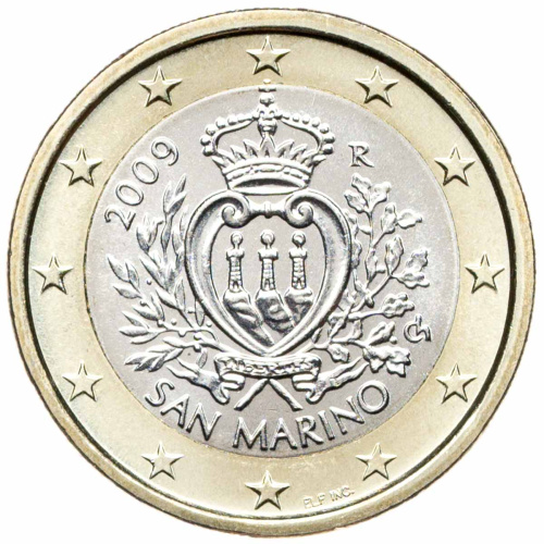 Сан Марино 1 евро 2009