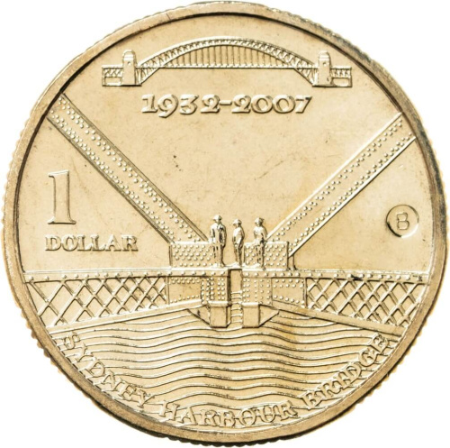 Австралия 1 доллар 2007 75 лет мосту Харбор-Бридж