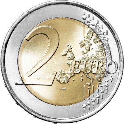 Памятные монеты 2 евро UNC Испания 2 евро 2024 Национальный полицейский корпус фото из магазина евромонета.рф 1