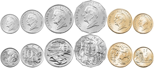 Австралия набор монет 5/10/20/50 центов 1/2 доллара 2026