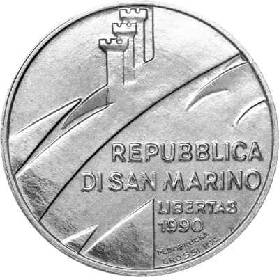Сан Марино 5 лира 1990  фото из магазина евромонета.рф 1